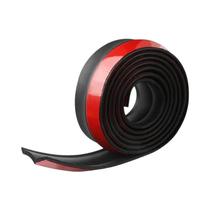 Protetor De Bumper Frontal Universal Preto Em Borracha 25m Para Carro, Saia Lateral Com Corte Direto