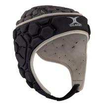 Protetor de cabeça Gilbert XP 250 Rugby - preto e prata (GG) Protetor de cabeça Gilbert XP 250 Rugby - preto e prata (GG)
