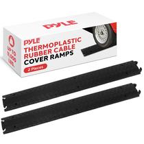 Protetor de cabo Pyle, cabo de piso de borracha de rampa dupla de 80 polegadas Protetor de cabo Pyle, cabo de piso de borracha de rampa dupla de 80 polegadas