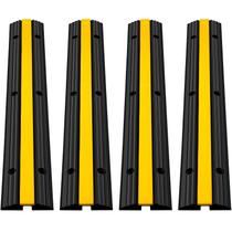 Protetor de Cabo Ramp Happybuy - Borracha, 1 Canal, 10.000kg (Pacote com 4) Protetor de Cabo Ramp Happybuy - Borracha, 1 Canal, 10.000kg (Pacote com 4)