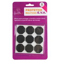 Protetor De Cadeira Preto Multiuso Mesa E.V.A Hexagonal - 9 Peças Protetor De Cadeira Preto Multiuso Mesa E.V.A Hexagonal - 9 Peças