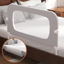 Protetor de Cama FigTime para Bebês - Grade de Segurança Cinza 81cm