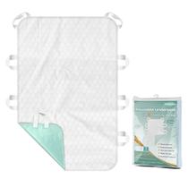Protetor de Cama MILDPLUS 87x132cm Lavável com 8 Alças à Prova de Vazamentos