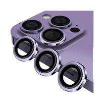 Protetor De Câmera Cor Titânio Para iPhone 16 pro Max 15 14 13 12 Mini Anel De Metal Capa De Lente Protetor De Câmera Cor Titânio Para iPhone 16 pro Max 15 14 13 12 Mini Anel De Metal Capa De Lente