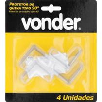Protetor de Canto Tipo 90 Embalagem Com 4 peças Vonder Protetor de Canto Tipo 90 Embalagem Com 4 peças Vonder