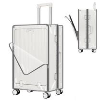 Protetor de capa de bagagem Yotako Clear de 26 polegadas com bolso frontal Protetor de capa de bagagem Yotako Clear de 26 polegadas com bolso frontal
