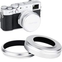 Protetor de capuz de lente e adaptador de filtro de 49 mm para Fujifilm X100 Protetor de capuz de lente e adaptador de filtro de 49 mm para Fujifilm X100