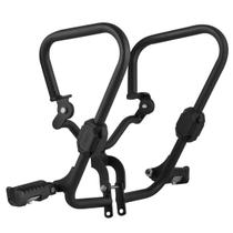 Protetor de Carenagem Cromo Forte Shield com Pedaleira Retrátil Moto Titan 150 2004 À 2008