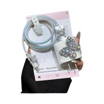 Protetor De Carregador De 15W 20W Para iPhone, Organizador De Cabos, Kit De Enrolador De Cabo De