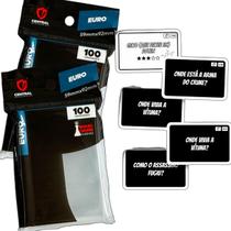 Protetor de Carta 200 Sleeve Jogo MicroMacro Cidade do Crime Euro 59x92mm