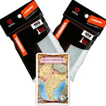 Protetor de Carta Jogo Ticket to Ride India e Suiça Expansão Chimera 57,5x89mm 200un Protetor de Carta Jogo Ticket to Ride India e Suiça Expansão Chimera 57,5x89mm 200un