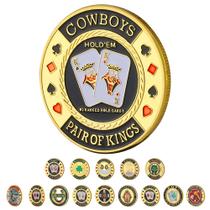 Protetor de Cartas LuluCircle Poker Cowboys Ouro 30 g Protetor de Cartas LuluCircle Poker Cowboys Ouro 30 g
