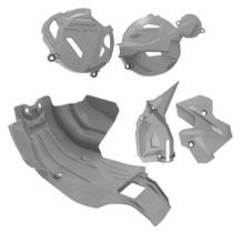 Protetor De Carter Quadro Tampa De Motor Anker Crf250f Cinza