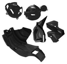 Protetor De Carter Quadro Tampa De Motor Anker Crf250f Preto