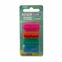 Protetor de cerdas dental clear C/4 Protetor de cerdas dental clear C/4
