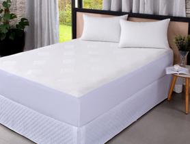 Protetor de Colchão 100 % Impermeável Super Macio e Silencioso Queen Luxo Decoração Sofistica01 Peça