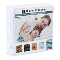 Protetor de colchão Bedecor com zíper totalmente impermeável branco