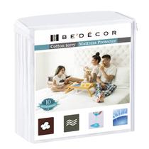 Protetor de colchão Bedecor King Waterproof Cotton Terry Protetor de colchão Bedecor King Waterproof Cotton Terry