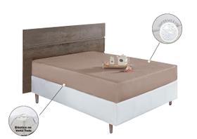 Protetor de Colchão Berlim Queen Impermeável CAQUI