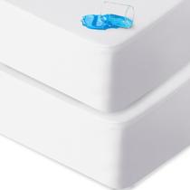 Protetor de colchão Biloban à prova d'água de tamanho completo, pacote com 2 Protetor de colchão Biloban à prova d'água de tamanho completo, pacote com 2