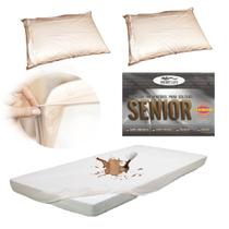 Protetor De Colchão Casal Impermeável Silicone + 2 Fronha Protetor De Colchão Casal Impermeável Silicone + 2 Fronha