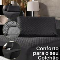 Protetor de Colchão Casal Matelado Impermeável Conforto & Proteção Diária