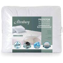 Protetor de Colchão Casal Microfibra Impermeável Com Elástico 1,38m x 1,88m Branco Altenburg Protetor de Colchão Casal Microfibra Impermeável Com Elástico 1,38m x 1,88m Branco Altenburg