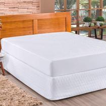 Protetor de Colchão Casal Queen Impermeável com Matelado Ultra Sônico 1 Peça - Branco - Bia Enxovais Protetor de Colchão Casal Queen Impermeável com Matelado Ultra Sônico 1 Peça - Branco - Bia Enxovais