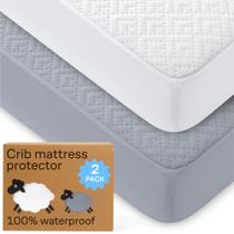 Protetor de colchão de berço Niagara Sleep Solution, pacote com 2 unidades, 52x28 cm Protetor de colchão de berço Niagara Sleep Solution, pacote com 2 unidades, 52x28 cm