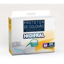 Protetor de colchão descartavel higifral m c/6