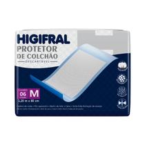 Protetor de Colchão Descartável Higifral M com 6 unidades Protetor de Colchão Descartável Higifral M com 6 unidades