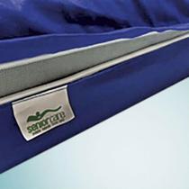 Protetor de Colchão Hospitalar Solteiro Geriátrico Infantil Pne em material sintético Azul 1,90 x 0,90 x 0,20m