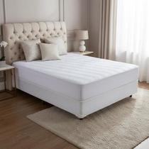 Protetor de Colchão Impermeável Antiácaro e Respirável Solteiro, Casal, Queen e King Ajuste com Elástico