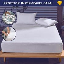 Protetor De Colchão Impermeável Casal Protec Com Elástico Capa Protetora Antialérgica