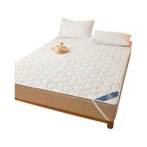Protetor De Colchão Impermeável Com Almofada Acolchoada E Faixa Elástica Para Cama De Solteiro Ou
