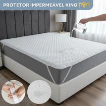Protetor De Colchão Impermeável King Tecido Matelado Antialérgico Antimofo Antixixi Com Elástico Premium Protetor De Colchão Impermeável King Tecido Matelado Antialérgico Antimofo Antixixi Com Elástico Premium