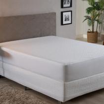 Protetor de Colchão Impermeável Matelado Branco para Cama Box Solteiro, Casal, Queen, King