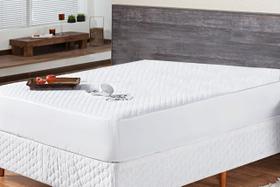 Protetor de colchão impermeável matelado solteiro 01 peça - branco