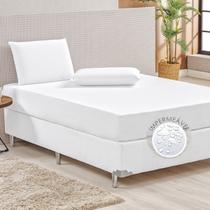 Protetor De Colchão Impermeável Queen 100% Algodão 180 Fios