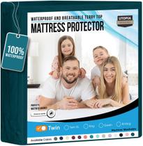 Protetor de colchão impermeável Utopia Bedding Twin Size Protetor de colchão impermeável Utopia Bedding Twin Size