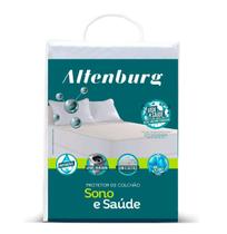 Protetor de Colchão King Altenburg com elástico Sono & Saúde Impermeável Branco