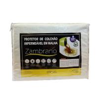 Protetor de Colchão King Size Zambrano Impermeável em Malha - 193x203