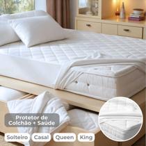 Protetor de colchão king ultrassonic + saúde - sortido