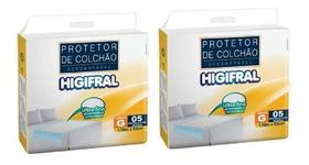 Protetor De Colchão Lençol Absorvente 150x80cm 10un Higifral