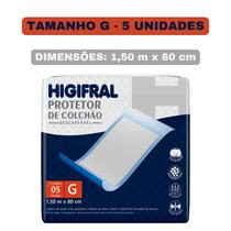 Protetor de Colchão Lençol Absorvente Higifral Tamanhos M e G Protetor de Colchão Lençol Absorvente Higifral Tamanhos M e G