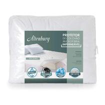 Protetor de Colchão Microfibra Com Elástico Impermeável Solteiro Altenburg Microfibra Branco Tecido Microfibra 100 Poliéster 88cm x188m x 28cm
