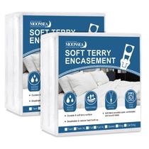 Protetor de colchão Moonsea King Size impermeável com zíper