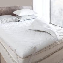 Protetor de Colchão Pillow Top Fibra Siliconizada e Com Toque de Pluma Super Macio Hipoalêrgenico Toque Aveludado Casal