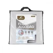 Protetor de Colchão Queen 160x200cm Flor de Algodão com Elástico Impermeável Fibrasca