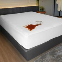 Protetor de Colchão Queen Impermeável Algodão Proteção Contra Líquidos e Ácaros Toque Macio